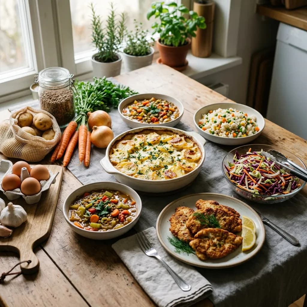 Что приготовить из недорогих продуктов на 5 будних дней: практичное меню с одним списком покупок