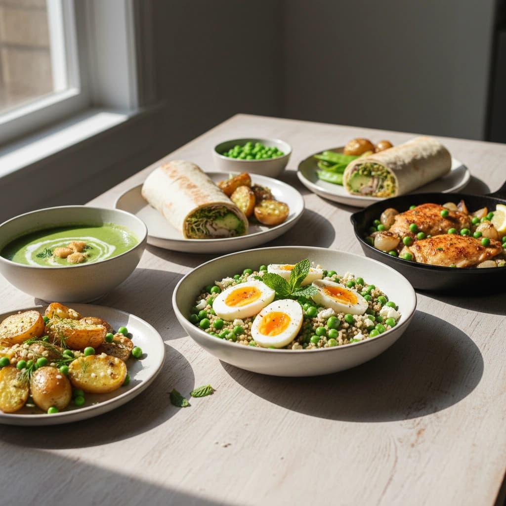 Что приготовить из зелёного горошка кроме оливье: 8 домашних блюд, где он не теряется среди других ингредиентов