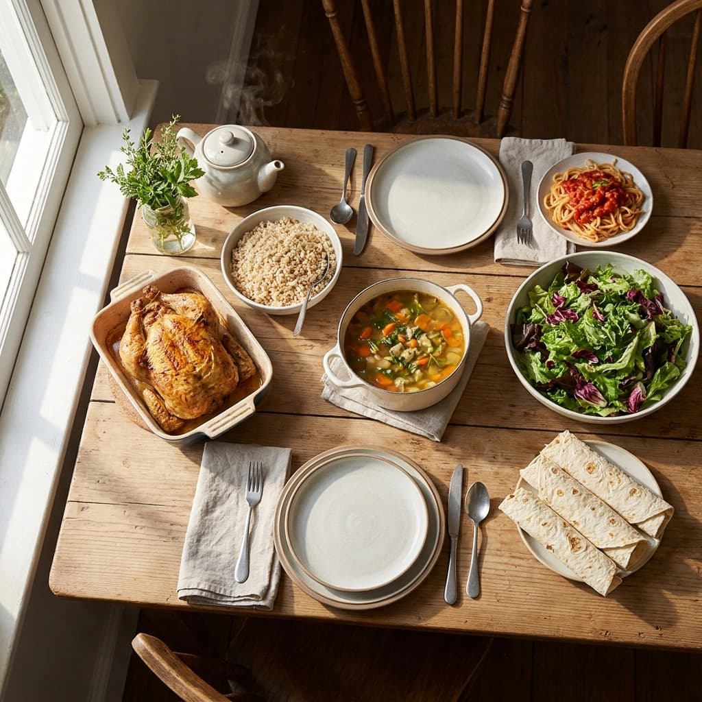 Как составить меню на неделю для пары, если готовить хочется через день