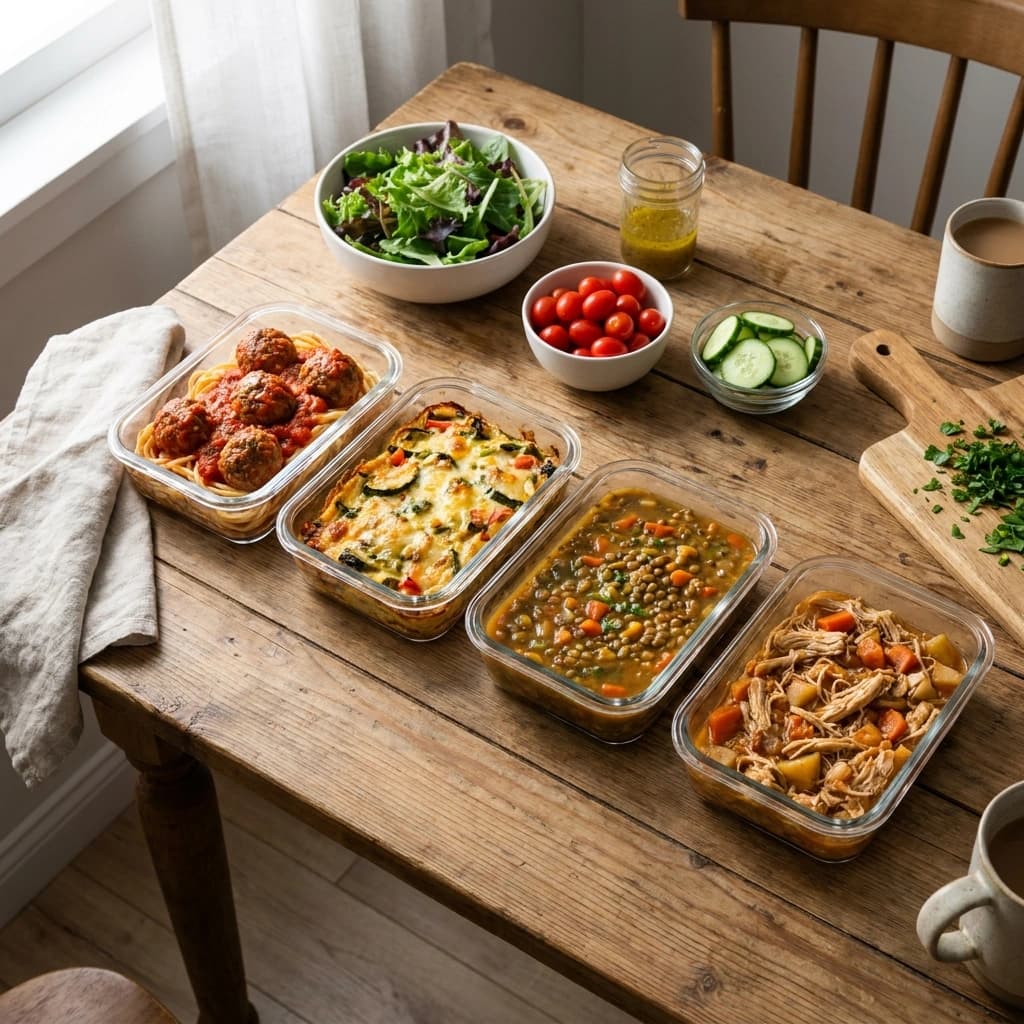 Меню на неделю с заморозкой: какие домашние блюда удобно готовить впрок и доставать по будням